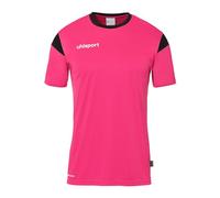 uhlsport Mixte Squad 27 À Manches Courtes Maillot De Foot, Rose Fuchsia/Noir, 128 EU
