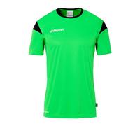 uhlsport Mixte Squad 27 À Manches Courtes Maillot De Foot, Vert Fluo/Noir, XL EU