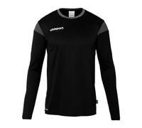 uhlsport Mixte Squad 27 Manches Longues Maillot De Foot, Noir/Anthracite, S EU