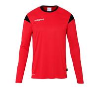 uhlsport Mixte Squad 27 Manches Longues Maillot De Foot, Rouge/Noir, 128 EU