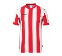 uhlsport Mixte Stripe Shirt Manches Courtes Retro, Rouge/Blanc, L EU