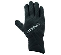 UHLSPORT - NITROTEC Gants joueur de champ - Gants Football - Matière Poly spéciale Hiver - Bandes réfléchissantes - noir/anthracite - Taille 9