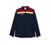 uhlsport Offense 23 1/4 Zip Top Football Apparel Homme, Bleu Azur/Bleu Marine/Citron Vert, XXL