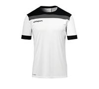 uhlsport Offense 23 Maillot de Football à Manches Courtes pour Homme M Noir/Anthracite/Blanc