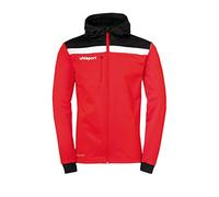 uhlsport Offense 23 Multi Hood Jacket Vêtements de Football Homme, Rouge/Noir/Blanc, XL