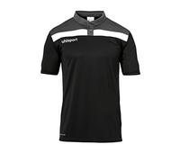 uhlsport Offense 23 Polo pour Homme M Noir, Gris Anthracite, Blanc