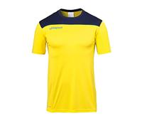 uhlsport Offense 23 Poly T-Shirt de Football pour Homme L Jaune/Bleu Marine/Bleu azurb
