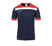uhlsport Offense 23 Shirt Shortsleeved Vêtements de Football Homme, Bleu Marine/Rouge/Blanc, XL