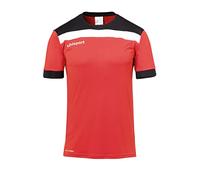 uhlsport Offense 23 Shirt Shortsleeved Vêtements de Football Homme, Rouge/Noir/Blanc, L