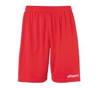 uhlsport Performance Shorts Shorts de Sport pour Hommes Football Soccer Fitness Randonnée Cyclisme Course à Pied - 100% Polyester recyclé - Rouge/Blanc - Taille 152