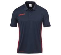 uhlsport Score Polo Mixte Enfant, Marine/Fluo Rouge, FR : XS (Taille Fabricant : 164)