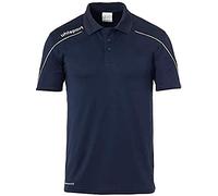 uhlsport Polo Stream 22 pour Enfant - Unisexe S Bleu Marine/Blanc