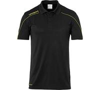 uhlsport Polo Stream 22 pour Enfant - Unisexe S Noir/Jaune Citron