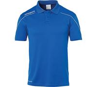 uhlsport Polo Stream 22 pour Enfant - Unisexe XS Bleu Azur/Blanc