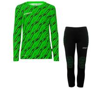 Uhlsport Set de gardien Progressive – Junior Garçon – Vert fluo/Noir – 140 EU