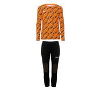 Uhlsport Ensemble gardien de but Progressive Bundle J Manches longues Orange/Noir 13-14 ans Fille