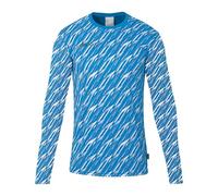 Uhlsport Maillot gardien de but Progressive manches longues coudes rembourrés Bleu