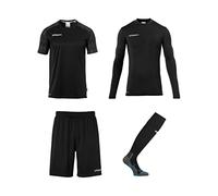 Uhlsport Reaction Set De Gardien De But Enfants - Noir / Anthracite | Taille: 152