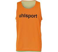 Uhlsport Reversible Training Bib Débardeur Homme, Orange Paille/Vert Paille, FR : XL-XXL (Taille Fabricant : XL/XXL)