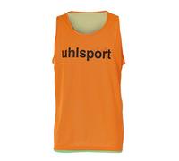 Uhlsport Reversible Training Bib Débardeur Homme, Orange Paille/Vert Paille, FR : XS-S (Taille Fabricant : XS/S)