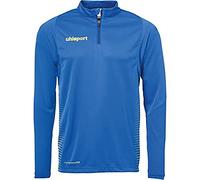 uhlsport Score 1/4 Zip Shirt Homme Sweatshirt, azurbleu/limonenjaune, FR : 2XL (Taille Fabricant : XXL)