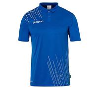 uhlsport Score 26 Poly Hommes Garcon, Polo Tee Shirt Football Fitness Gym pour Les Adultes et Les Jeunes, Azur/Blanc, S Men's
