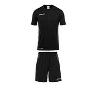 uhlsport Score Maillot et Short Mixte Enfant, Noir/Blanc, FR : XXS (Taille Fabricant : 116)