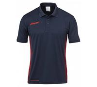 uhlsport Score Polo Mixte Enfant, Marine/Fluo Rouge, FR : XXS (Taille Fabricant : 140)