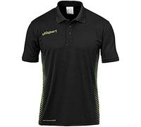 uhlsport Score Polo Mixte Enfant, Noir/Fluo Vert, FR : XS (Taille Fabricant : 164)