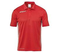 uhlsport Score Polo Mixte Enfant, Rouge/Blanc, FR : XXS (Taille Fabricant : 140)