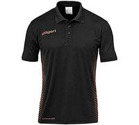 uhlsport Score Polo Shirt Homme Poloshirt, Noir/Fluo Orange, FR (Taille Fabricant : XL)