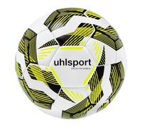 uhlsport Soccer Pro Addglue Football Jeunes et Adultes, Blanc/Noir/Fluo Jaune, 5