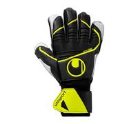 uhlsport Soft Flex Frame Junior - Gants de Gardien de But de Football pour Enfants - pour Starters - stabilisation optimale des Doigts et fingersave - Respirant, Noir/Jaune Fluo