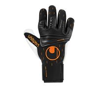uhlsport Speed Contact ABSOLUTGRIP Reflex Gants de Gardien de But Football Soccer Adulte, Jeunes Noir/Blanc/Fluo Orange - Taille 10.5
