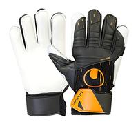 uhlsport Speed Contact Starter Soft GK Gants de Gardien de But Football Soccer Adulte, Jeunes Noir/Blanc/Fluo Orange - Taille 2