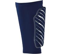 uhlsport Speedshield protège-Tibias de Football pour Enfants et Adultes - protège Tibia Foot Enfant Ultra-léger - Respirant et léger avec Bas de Compression élastique, Bleu Marine