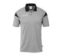 uhlsport Squad 27 Polo Shirt, Gris foncé chiné/Noir, XXXL Unisex