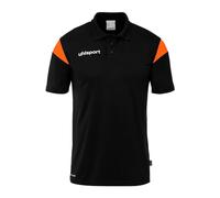 uhlsport Squad 27 Polo Shirt, Noir/Orange Fluo, XXXXL Unisex