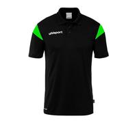uhlsport Squad 27 Polo Shirt, Noir/Vert Fluo, XXL Unisex