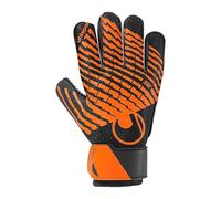 uhlsport Starter Resist - Gants de Gardien de But pour Enfants - adaptés au Jeu sur Gazon Artificiel, 8, Noir/Orange Fluo