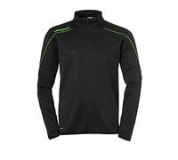 uhlsport Stream 22 1/4 Zip Top Sweatshirt Homme, Noir/Vert (Black/Fluo Green), 116