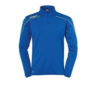 uhlsport Stream 22 1/4 Zip Top Type de Haut Enfant, Bleu Azur/Jaune, 12 Ans