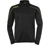 uhlsport Stream 22 1/4 Zip Top Type de Haut Enfant, Noir/Jaune Citron, 164 cm