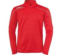 uhlsport Stream 22 1/4 Zip Top Type de Haut Enfant, Rouge/Blanc, 12 Ans