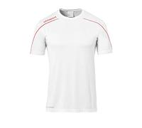 uhlsport Stream 22 Kurzarm Maillot Homme, Blanc/Rouge, XXXL