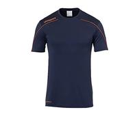 uhlsport Stream 22 Kurzarm Maillot Homme, Marine/Fluo Rot, XXXL