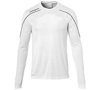 uhlsport Stream 22 Langarm Maillot Enfant, Blanc/Noir, 116 cm