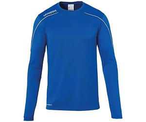 uhlsport Stream 22 Langarm Maillot Enfant, Bleu Azur/Blanc, 8-9 Ans