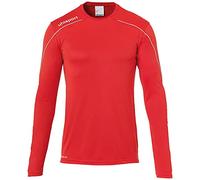 uhlsport Stream 22 Langarm Maillot Enfant, Rouge/Blanc, 8-9 Ans