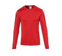 uhlsport Stream 22 Langarm Maillot Enfant, Rouge/Noir, 164 cm